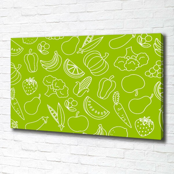 Canvas wall art Fruits and vegetables