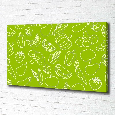 Canvas wall art Fruits and vegetables