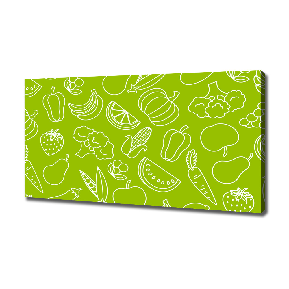 Canvas wall art Fruits and vegetables