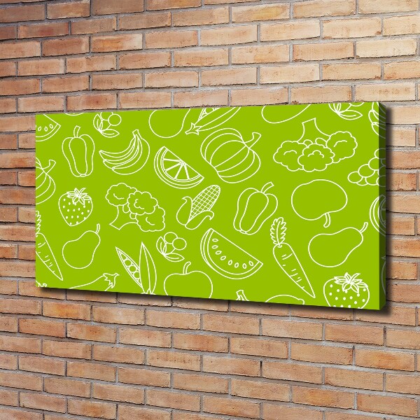 Canvas wall art Fruits and vegetables