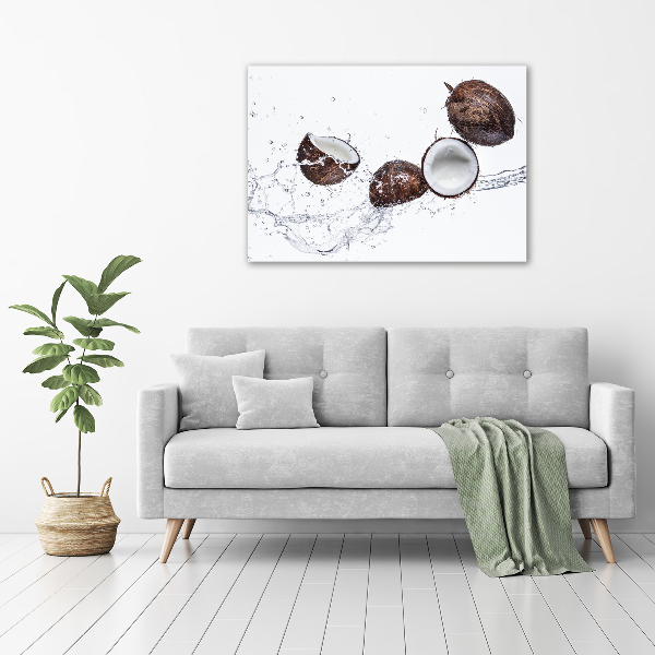 Canvas wall art Coconut with water