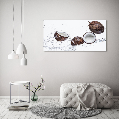 Canvas wall art Coconut with water