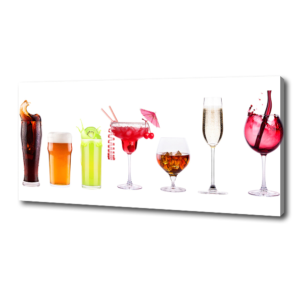 Canvas wall art Drink set