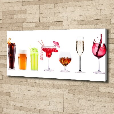 Canvas wall art Drink set