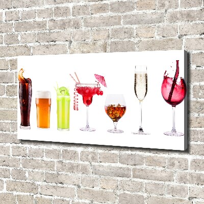 Canvas wall art Drink set