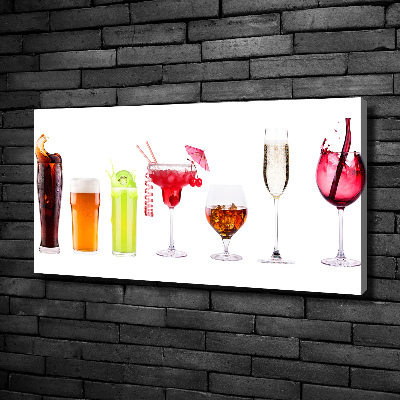 Canvas wall art Drink set