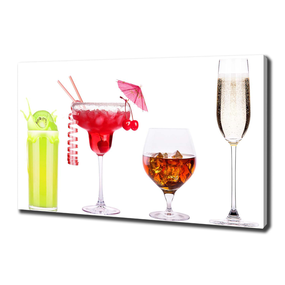 Canvas wall art Drink set