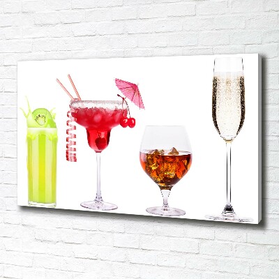 Canvas wall art Drink set