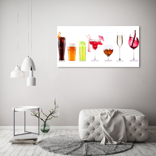 Canvas wall art Drink set