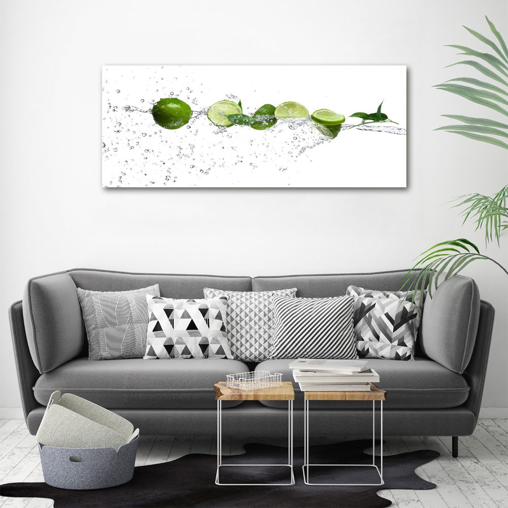 Canvas wall art Lime and water