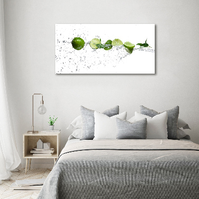 Canvas wall art Lime and water