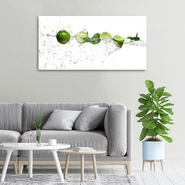 Canvas wall art Lime and water