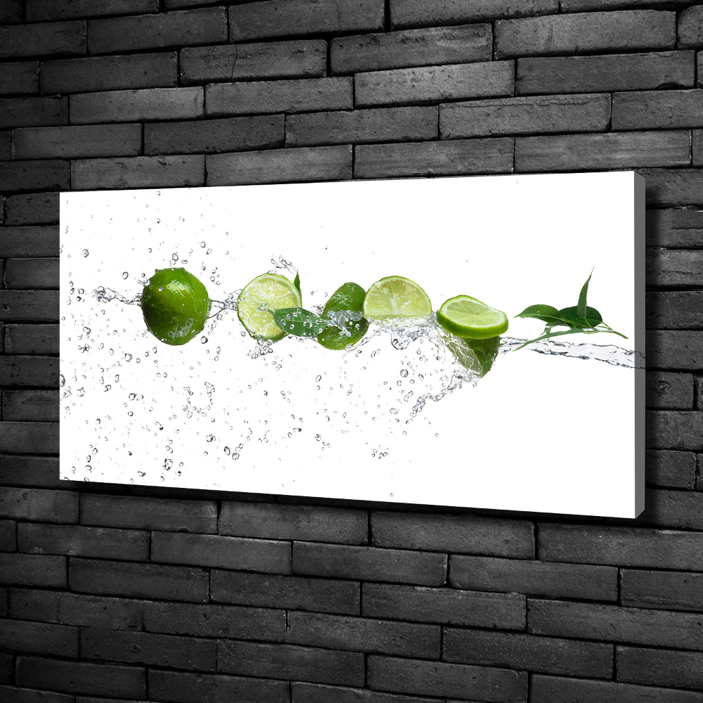 Canvas wall art Lime and water