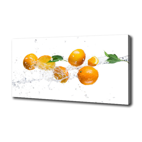 Canvas wall art Oranges and water