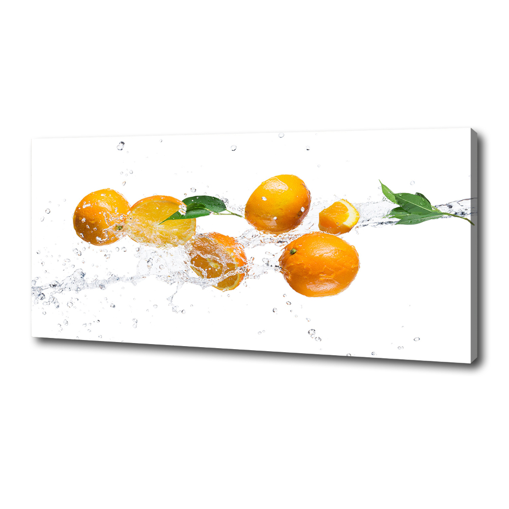 Canvas wall art Oranges and water