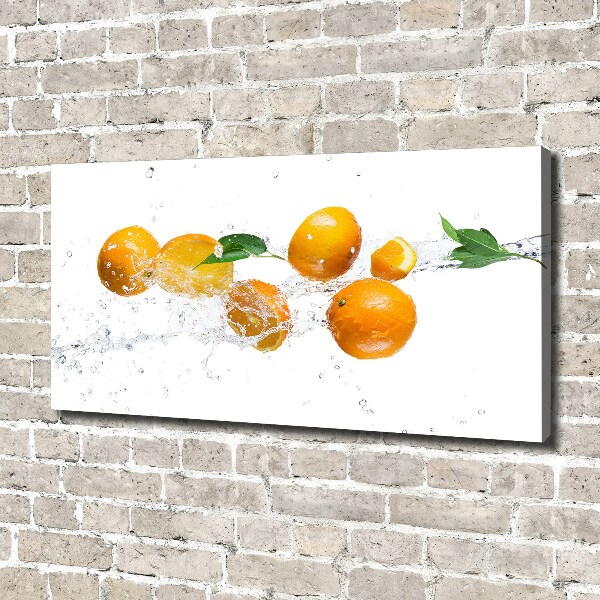 Canvas wall art Oranges and water