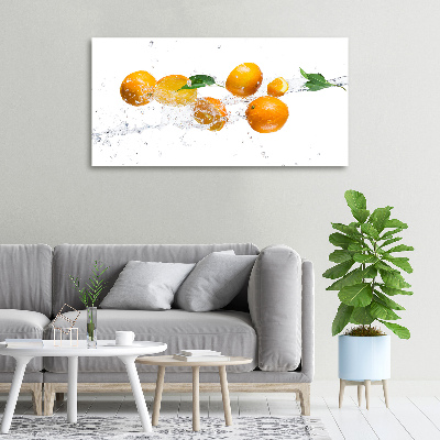 Canvas wall art Oranges and water