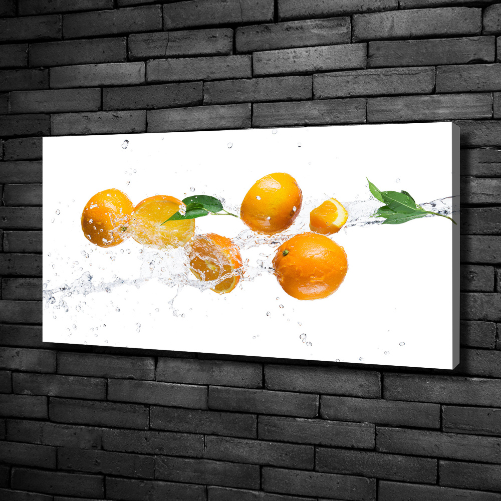 Canvas wall art Oranges and water