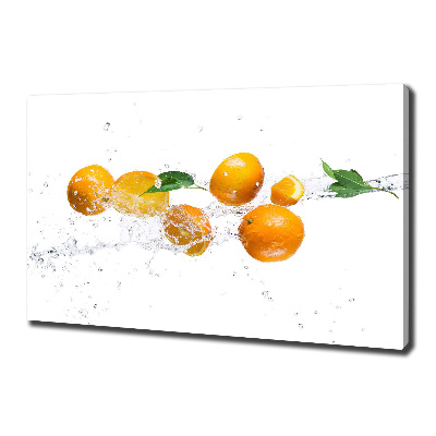 Canvas wall art Oranges and water