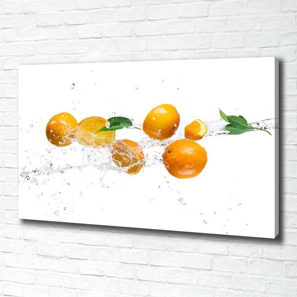 Canvas wall art Oranges and water