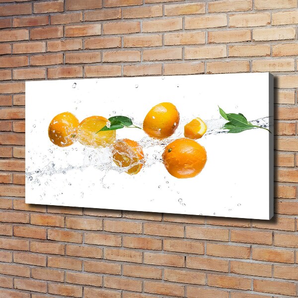 Canvas wall art Oranges and water