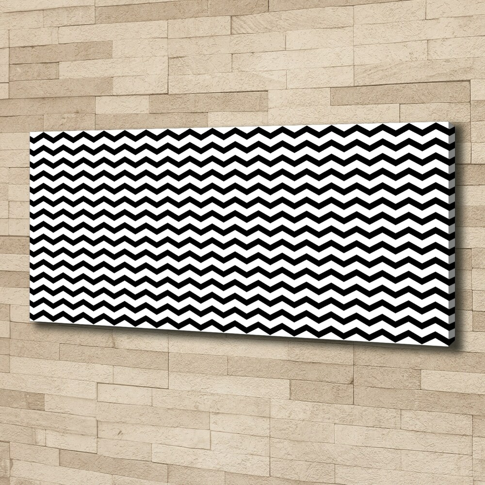 Canvas wall art Zigzags