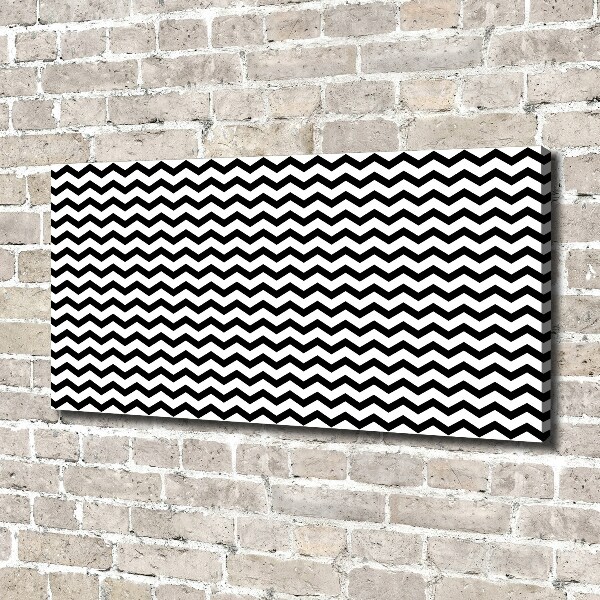 Canvas wall art Zigzags