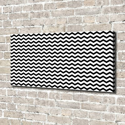 Canvas wall art Zigzags