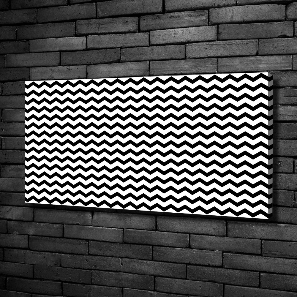 Canvas wall art Zigzags