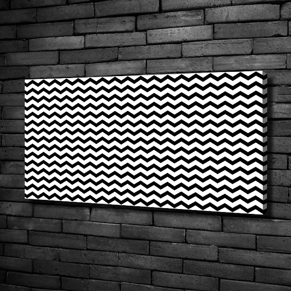 Canvas wall art Zigzags