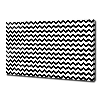 Canvas wall art Zigzags