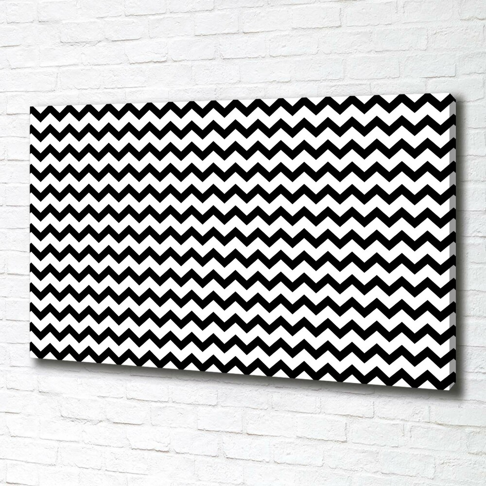 Canvas wall art Zigzags