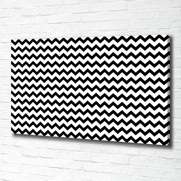 Canvas wall art Zigzags