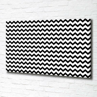 Canvas wall art Zigzags