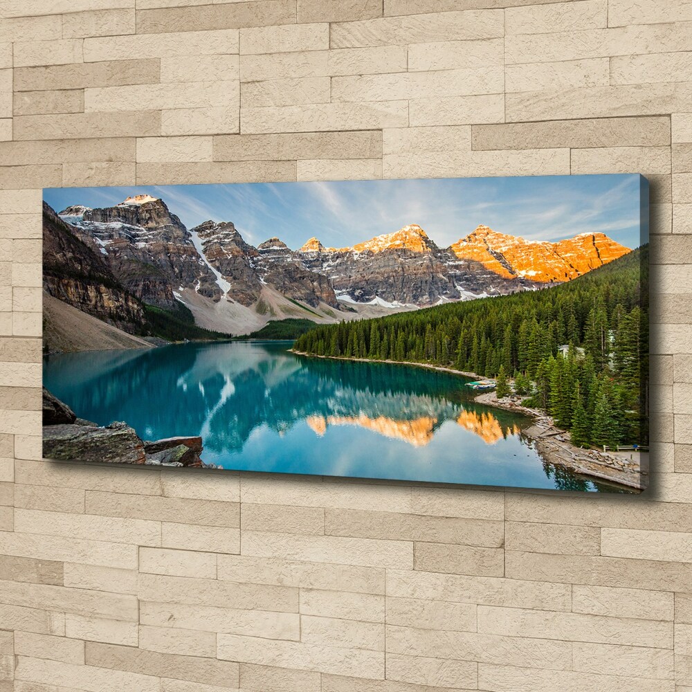 Canvas wall art Lake in the mountains