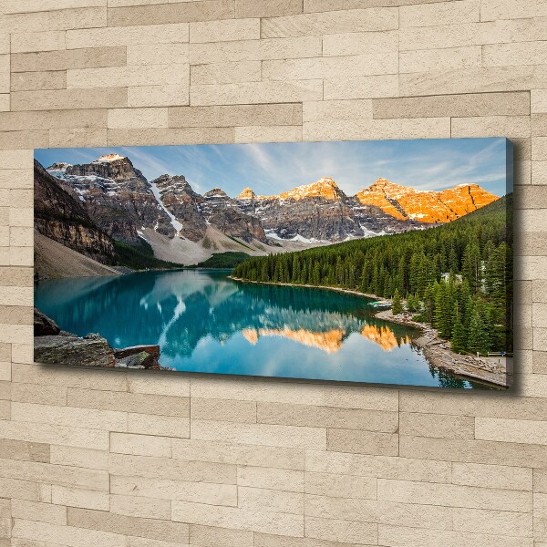 Canvas wall art Lake in the mountains