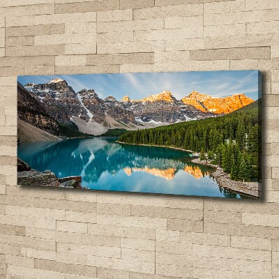 Canvas wall art Lake in the mountains