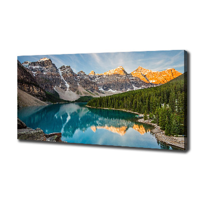 Canvas wall art Lake in the mountains