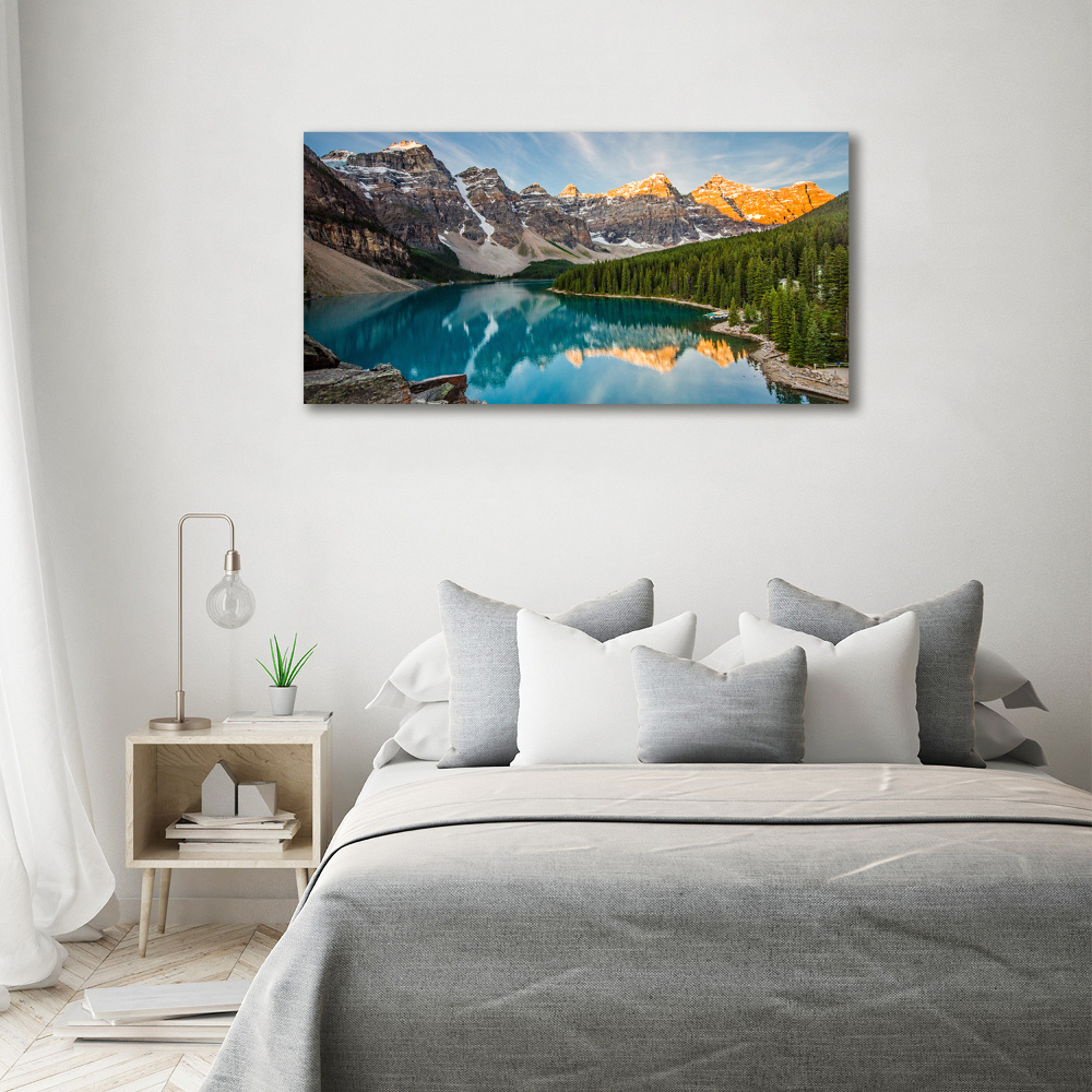 Canvas wall art Lake in the mountains