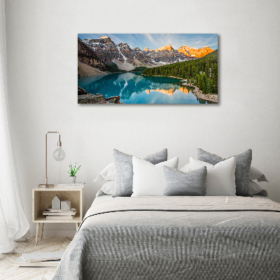 Canvas wall art Lake in the mountains