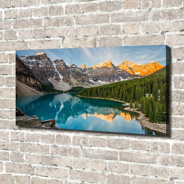 Canvas wall art Lake in the mountains