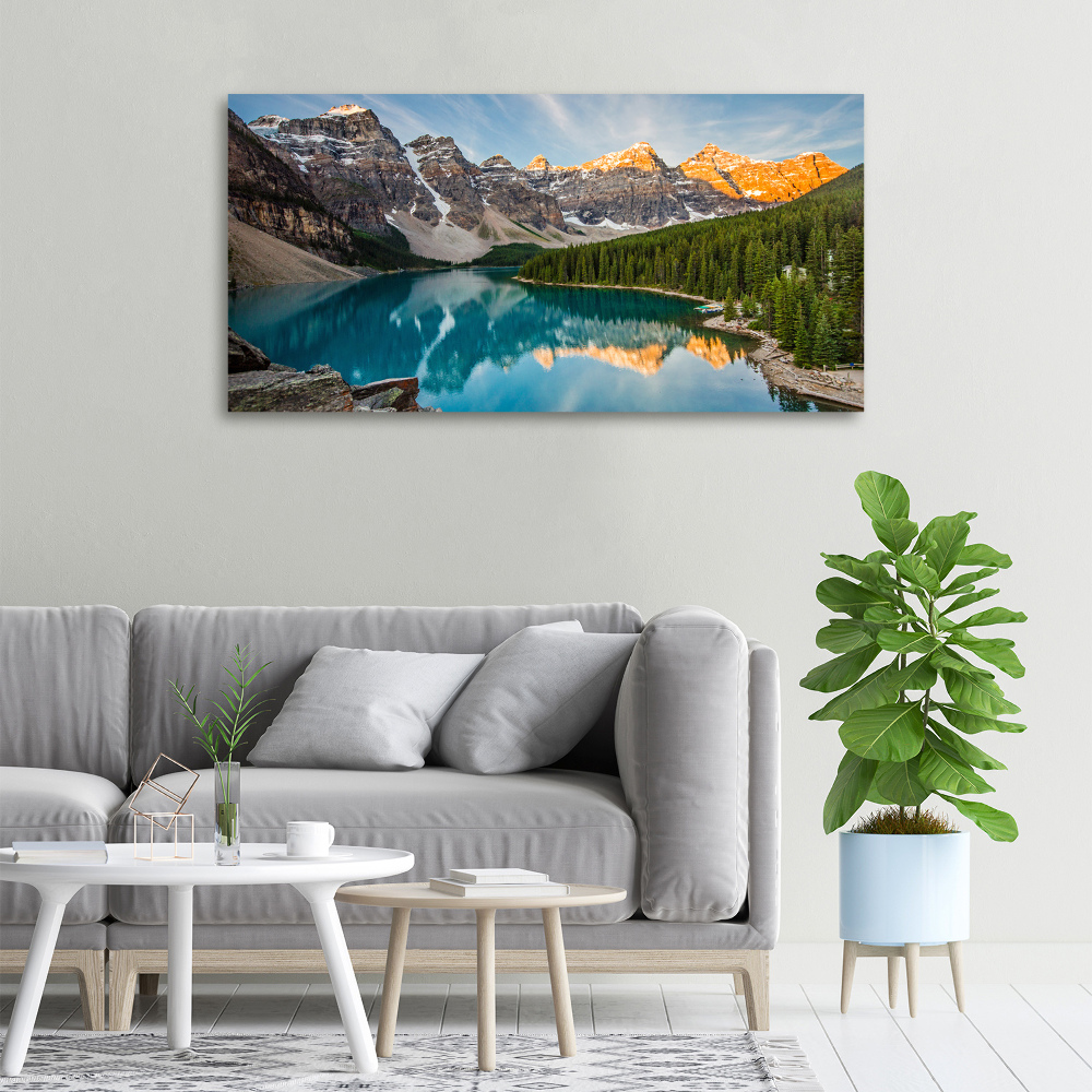 Canvas wall art Lake in the mountains