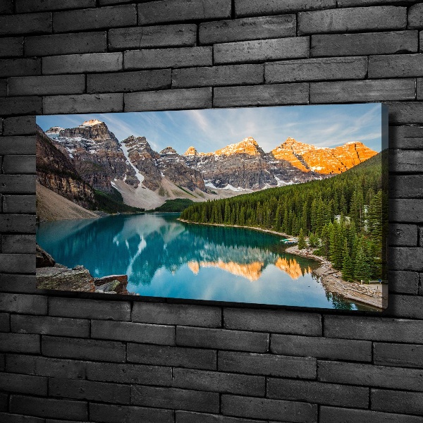 Canvas wall art Lake in the mountains