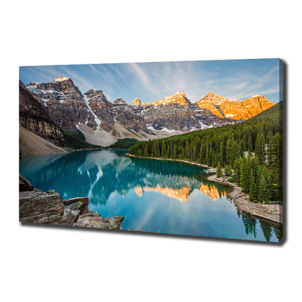 Canvas wall art Lake in the mountains