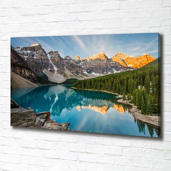 Canvas wall art Lake in the mountains