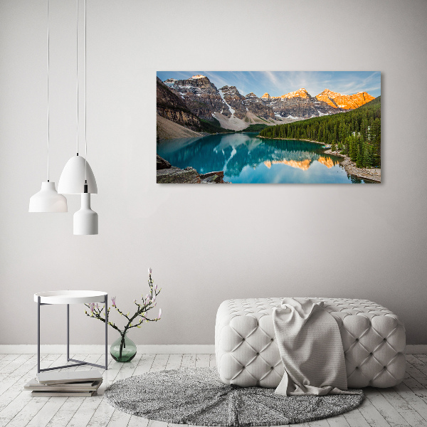 Canvas wall art Lake in the mountains