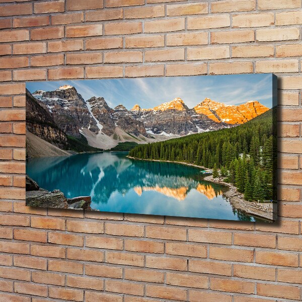 Canvas wall art Lake in the mountains