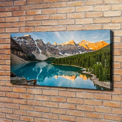 Canvas wall art Lake in the mountains