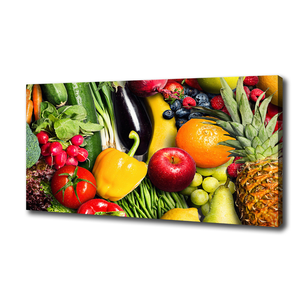 Canvas wall art Vegetables and fruits