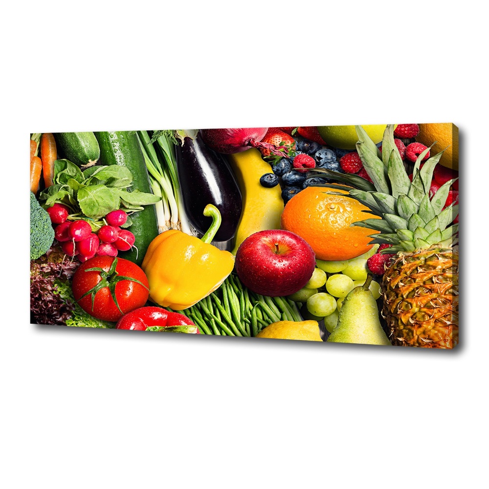 Canvas wall art Vegetables and fruits